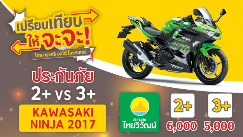 ประกันบิ๊กไบค์ ราคาประหยัด ชั้น 2+ หรือ 3+ Kawasaki Ninja เลือกเลย ประกันบิ๊กไบค์ ราคาประหยัด ชั้น 2+ หรือ 3+ Kawasaki Ninja เลือกเลย