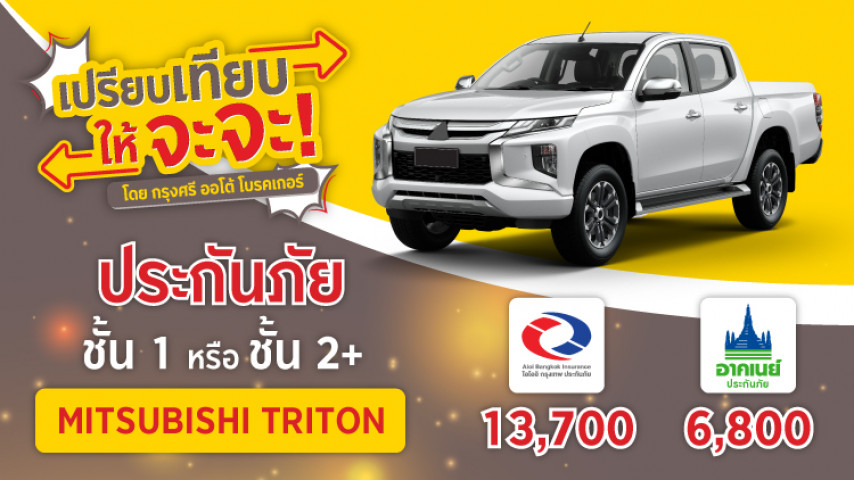ต้อนรับปีใหม่!.. Mitsubishi Triton เลือกประกันแบบไหนดี?