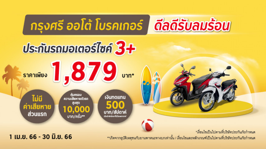 สุดคุ้ม! ประกันภัยรถมอเตอร์ไซค์ โดยบริษัท ประกันภัยไทยวิวัฒน์ จำกัด (มหาชน) สุดคุ้ม! ประกันภัยรถมอเตอร์ไซค์ โดยบริษัท ประกันภัยไทยวิวัฒน์ จำกัด (มหาชน)