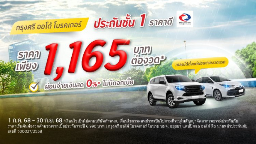 คุ้มครองครบ ราคาสบายกว่า ประกันชั้น 1 โดยบริษัท ไอโออิ กรุงเทพประกันภัย จำกัด (มหาชน)